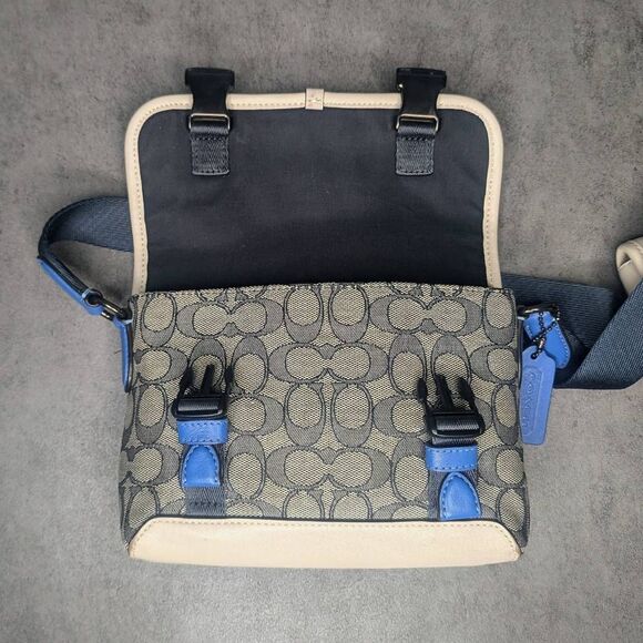 Coach Mens League Hybrid Crossbody In Signature C Jacquard - Picture 5 of 11